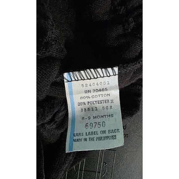 Vintage Velvet Two Piece w/ Booties Tux baby boy Dressy Holiday Size 6-9 Months - Picture 5 of 5